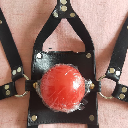 Gagging Conditioning Mask Head Set Self-bondage Bondage Erotic Supplies 5.5 Balls